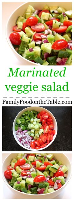 Marinated veggie salad