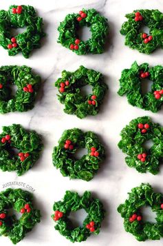 Marshmallow Christmas Wreaths