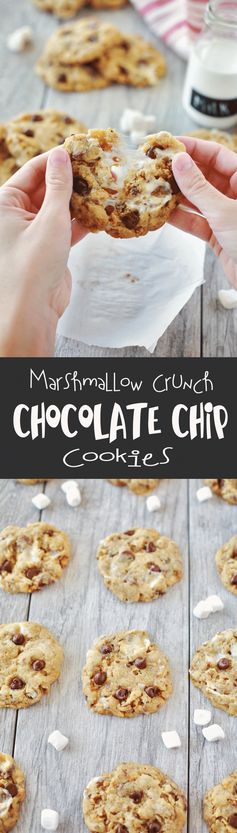 Marshmallow Crunch Chocolate Chip Cookies