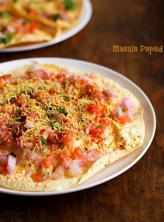 Masala Papad Recipe, How to Make Masala Papad Recipe on Tawa