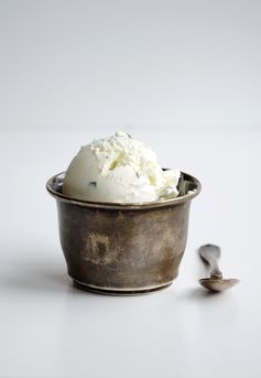 Mascarpone Ice Cream with Mint // Rooftops