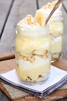 Mason Jar Banana Pudding