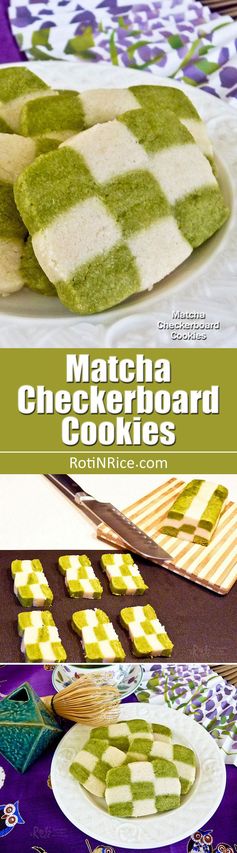 Matcha Checkerboard Cookies