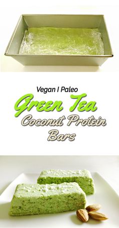 Matcha Green Tea Coconut Protein Bars