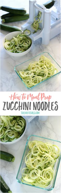 Meal Prep How To: Zucchini Noodles