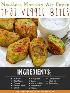 Meatless Monday Air Fryer Thai Veggie Bites