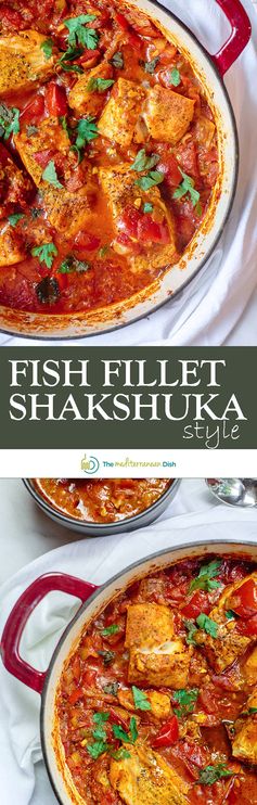 Mediterranean Fish Fillet Recipe, Shakshuka Style