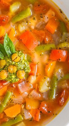 Mediterranean Garbanzo Bean Soup