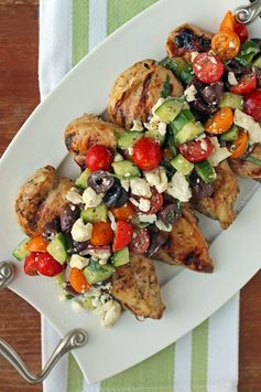 Mediterranean Topped Grilled Chicken