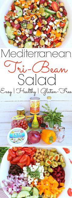 Mediterranean Tri-Bean Salad