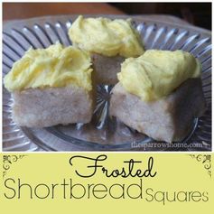 Melt in Your Mouth Frosted Shortbread Squares