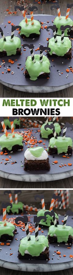 Melted Witch Brownies