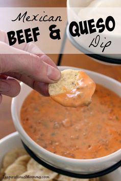 Mexican Beef & Queso Dip