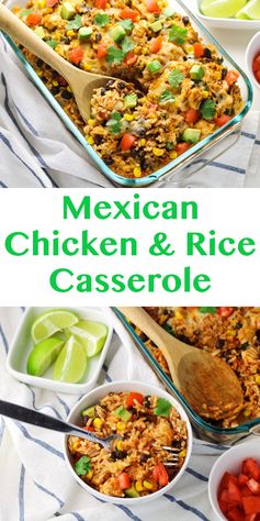 Mexican Chicken and Rice Casserole