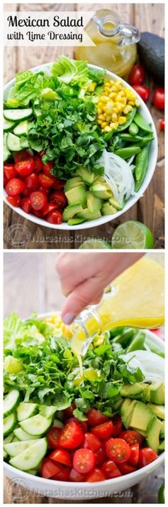 Mexican Salad with Lime Dressing