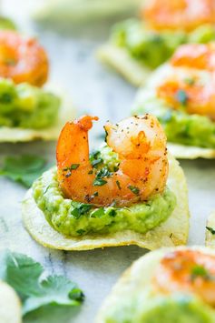 Mexican Shrimp Bites on Lay's Potato Chips