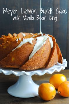 Meyer Lemon Bundt Cake with Vanilla Bean Icing