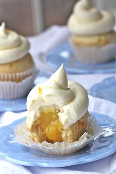 Meyer Lemon Cupcakes with Buttercream Frosting