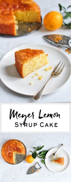 Meyer Lemon Syrup Cake