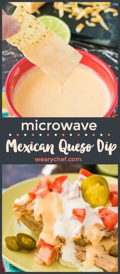 Microwave Mexican Queso Dip