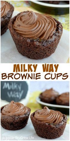 Milky Way Brownie Cups