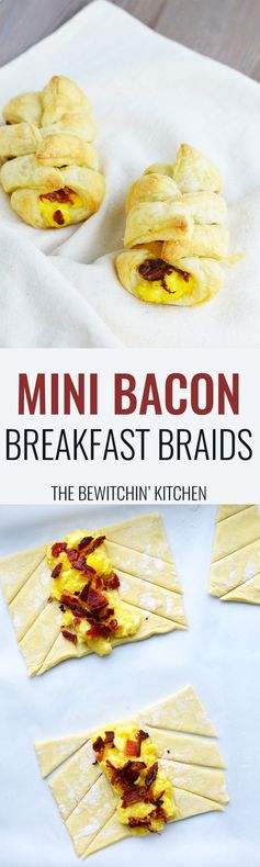 Mini Bacon Breakfast Braids