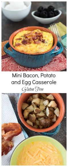 Mini Bacon, Potato and Egg Casserole (Gluten Free