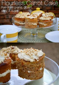 Mini Carrot Cakes With Cashew And Vanilla Frosting