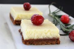 Mini Cheesecake Bars with Gingersnap Cookie Crust