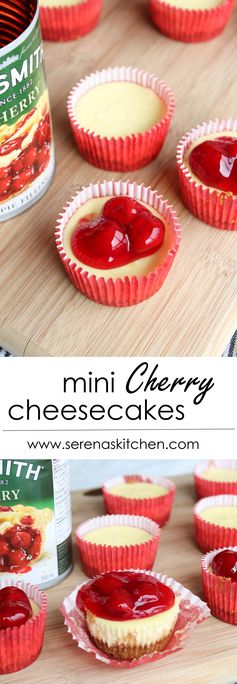 Mini Cherry Cheesecakes