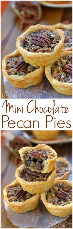 Mini Chocolate Pecan Pies