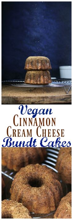 Mini Cinnamon Sugar Cream Cheese Bundt Cakes (Giveaway!