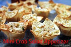 Mini Crab Salad Appetizer