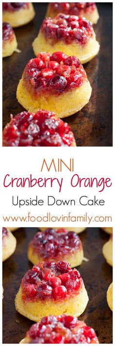 Mini Cranberry Orange Upside Down Cake