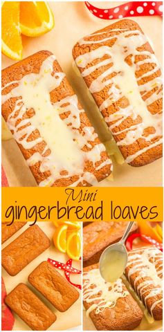 Mini gingerbread loaves