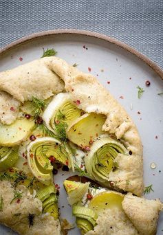 Mini Goat Cheese Leek & Potato Spring Galettes With Pistachio Crusts