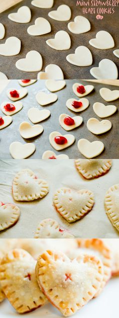 Mini heart cookies