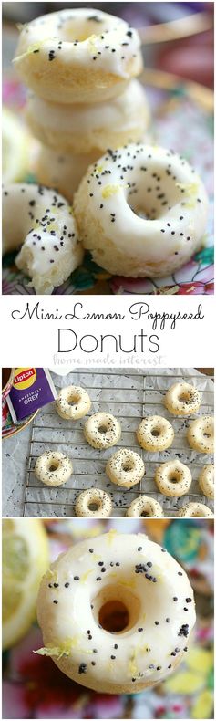 Mini Lemon Poppy Seed Donuts