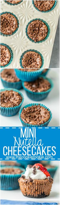 Mini Nutella Cheesecakes