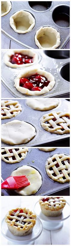 Mini Pies in a Cupcake Tin