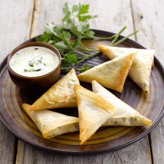 Mini samosas au chèvre frais