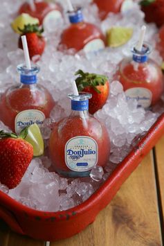 Mini Strawberry Margaritas