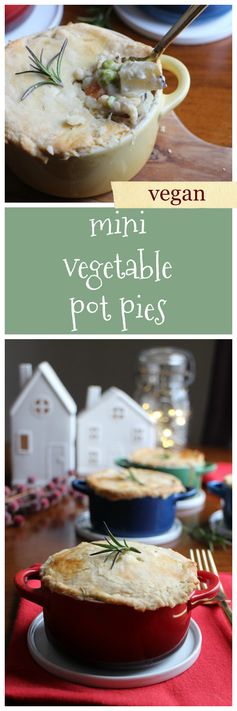 Mini vegetable pot pies