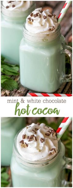 Mint and White Chocolate Hot Cocoa