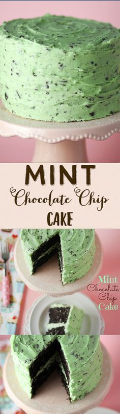 Mint Chocolate Chip Cake