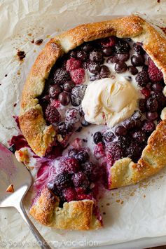 Mixed Berry Galette with Buttermilk Cornmeal Crust