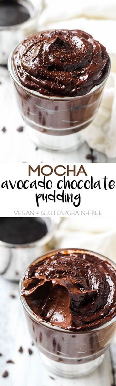 Mocha Avocado Chocolate Pudding