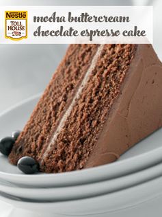 Mocha Buttercream Chocolate Espresso Cake