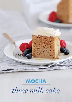 Mocha Three Milk Cake