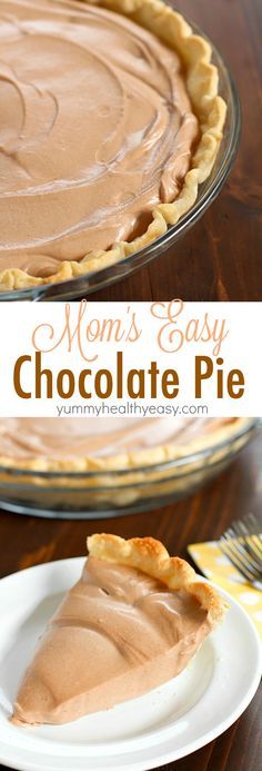 Mom's Easy Chocolate Pie